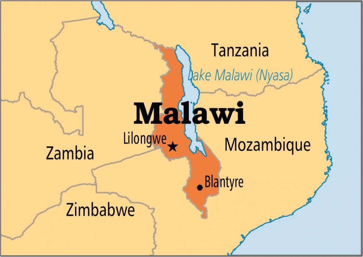 mapa lilongwe Malawi