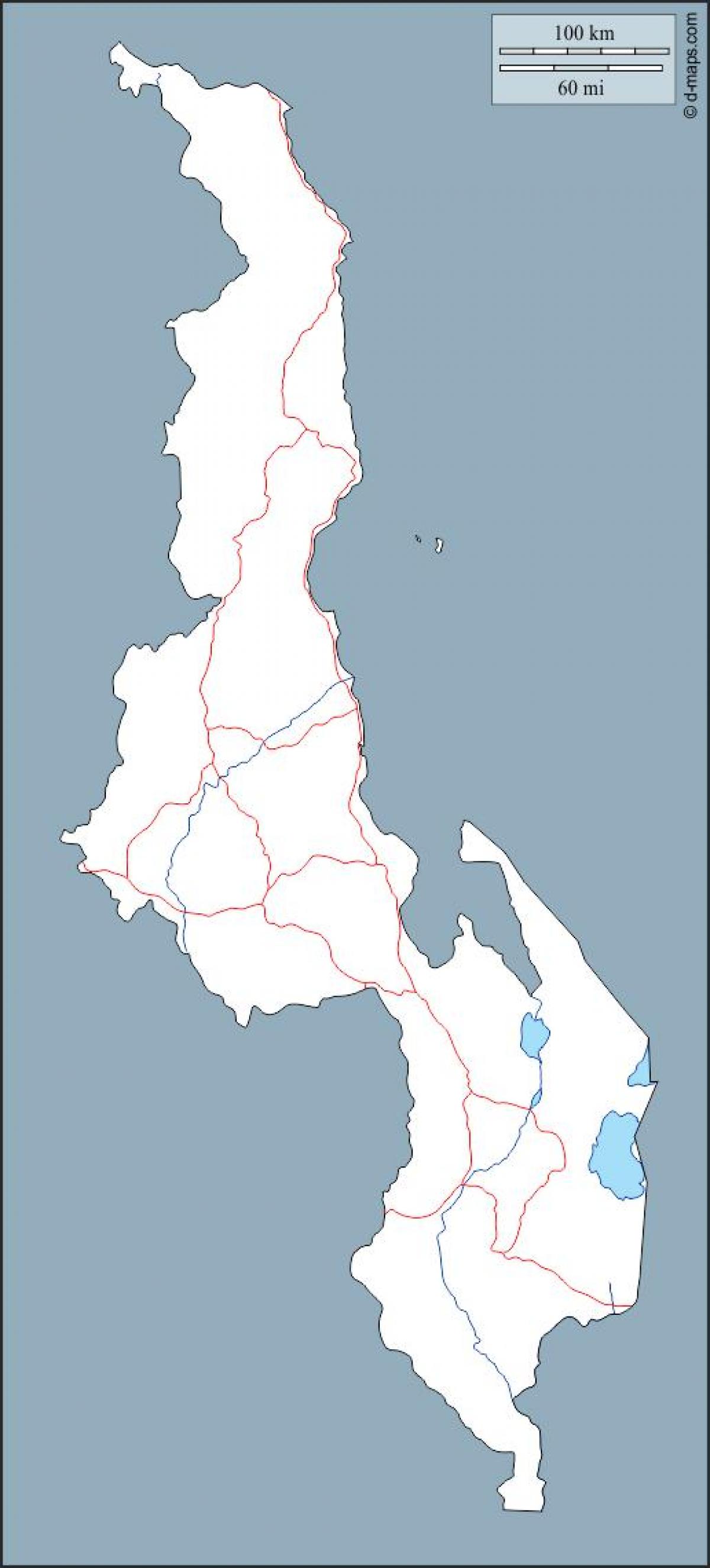 mapa Malawi mapa, eskema