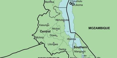 Mapa Malawi erakutsiz auzoetan